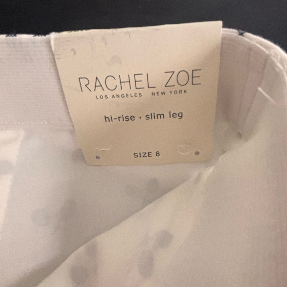 Rachel Zoe White Pants with Black Accents ( tennis) size 8 - Picture 4 of 4
